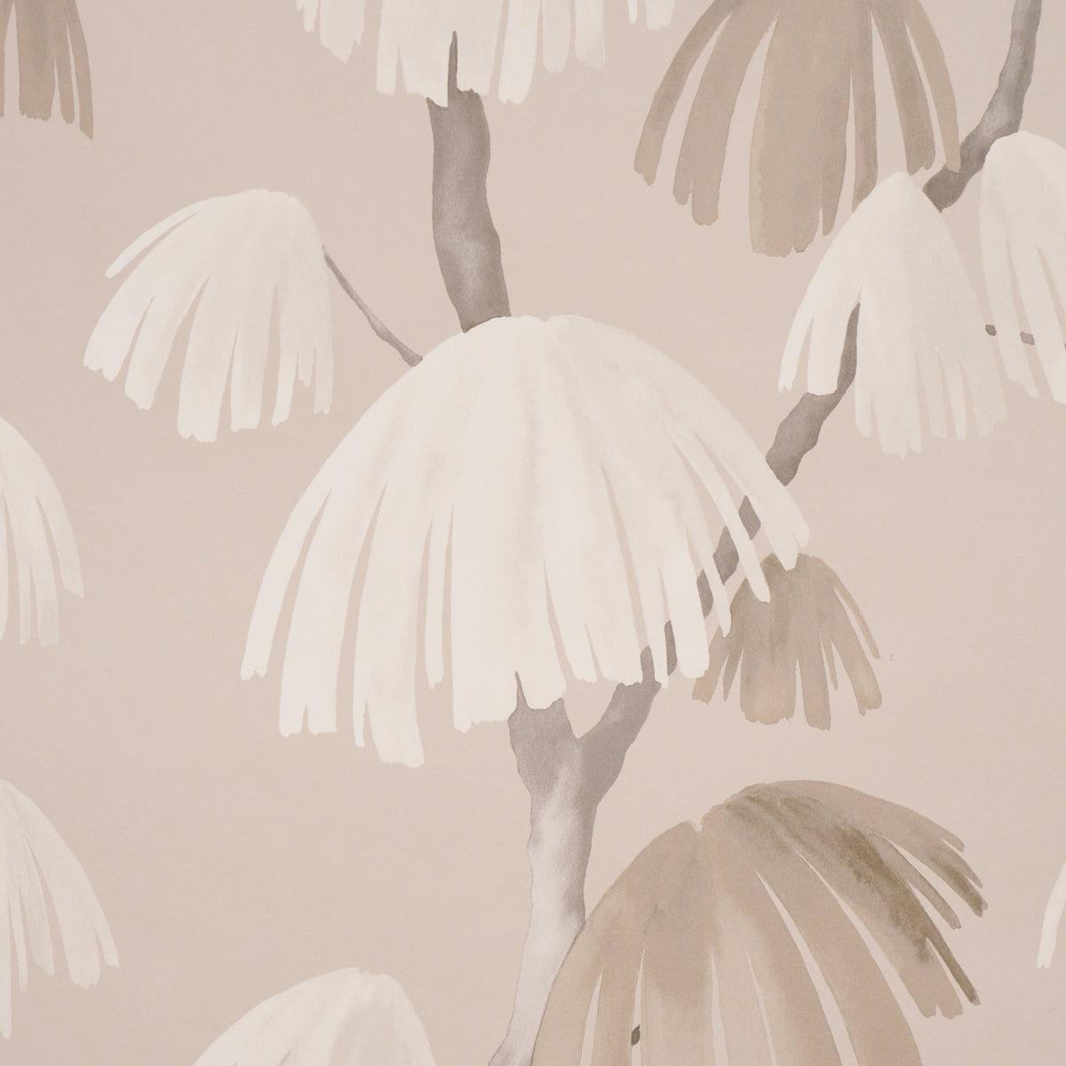 Weeping Pine - Taupe - Schumacher 5008334 Wallpaper - Schumacher Wallpaper