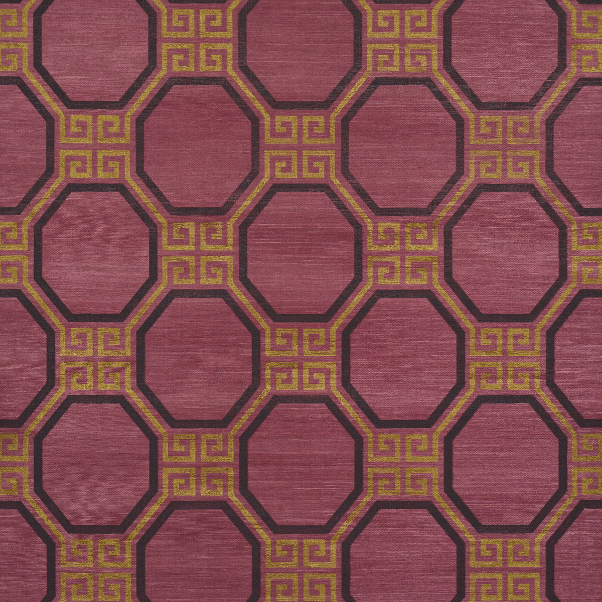 Octavia Sisal - Golden Plum - Schumacher 5008937 Wallpaper - Schumacher Wallpaper