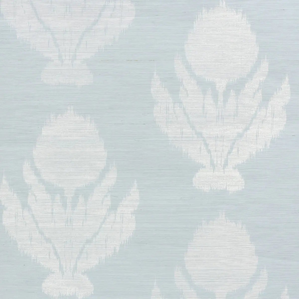 Agra Sisal - Sky - Schumacher 5009280 Wallcovering - Schumacher Wallpaper