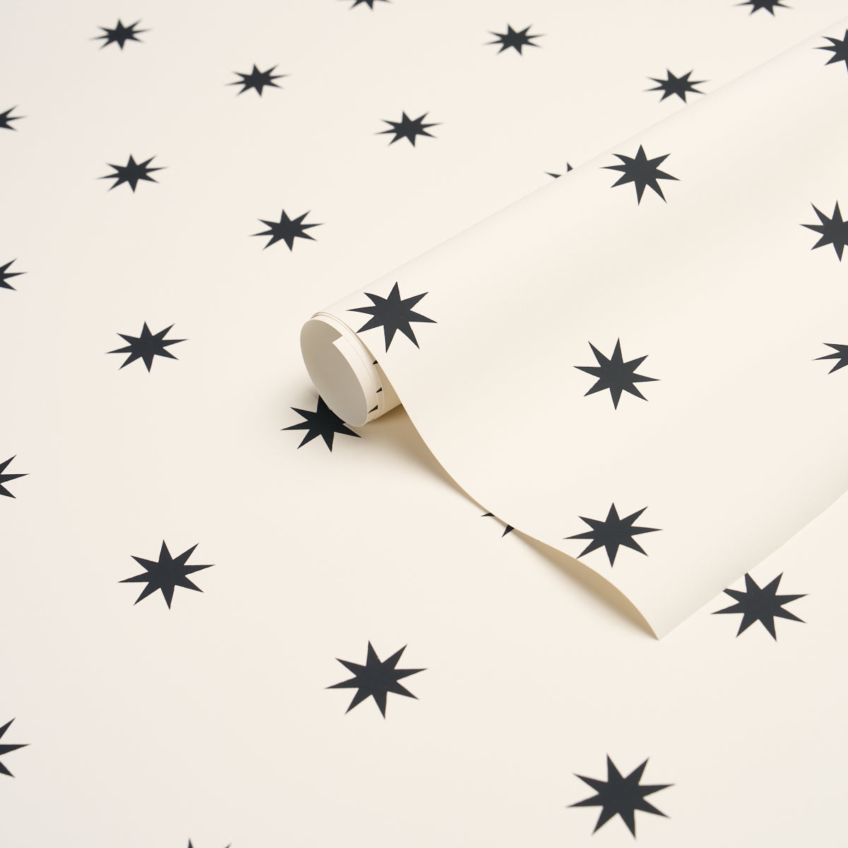 Stargaze - Black & Cream - Schumacher 5009602 Wallpaper - Schumacher Wallpaper