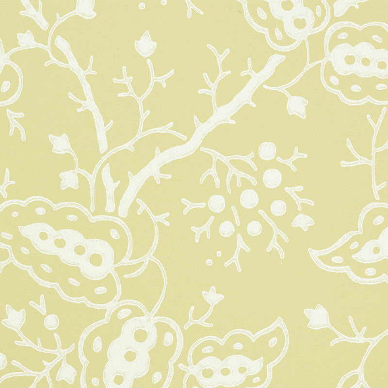 Darby Buttercup wallpaper by Schumacher, 5010182 — view 3 - Schumacher Wallpaper