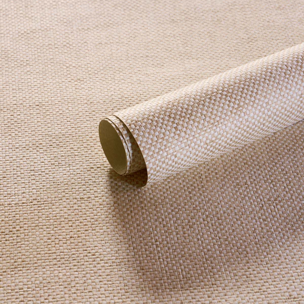 Tonal Paperweave - Wheat - Schumacher 5010297 Wallpaper - Schumacher Wallpaper
