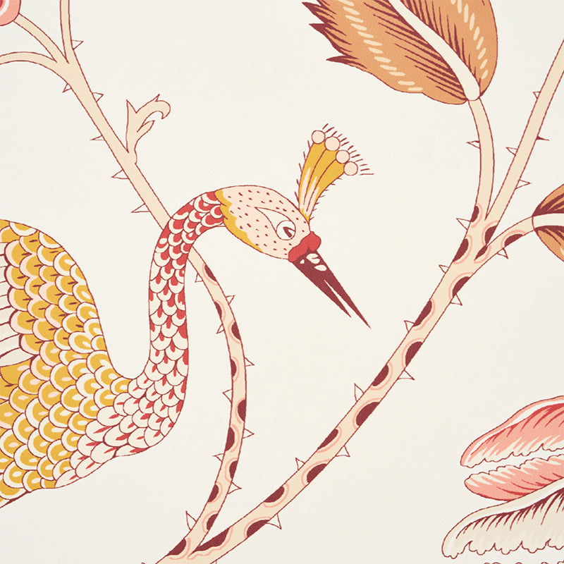 Campagne Rose & Ochre wallpaper by Schumacher, 5010513 — view 3 - Schumacher Wallpaper