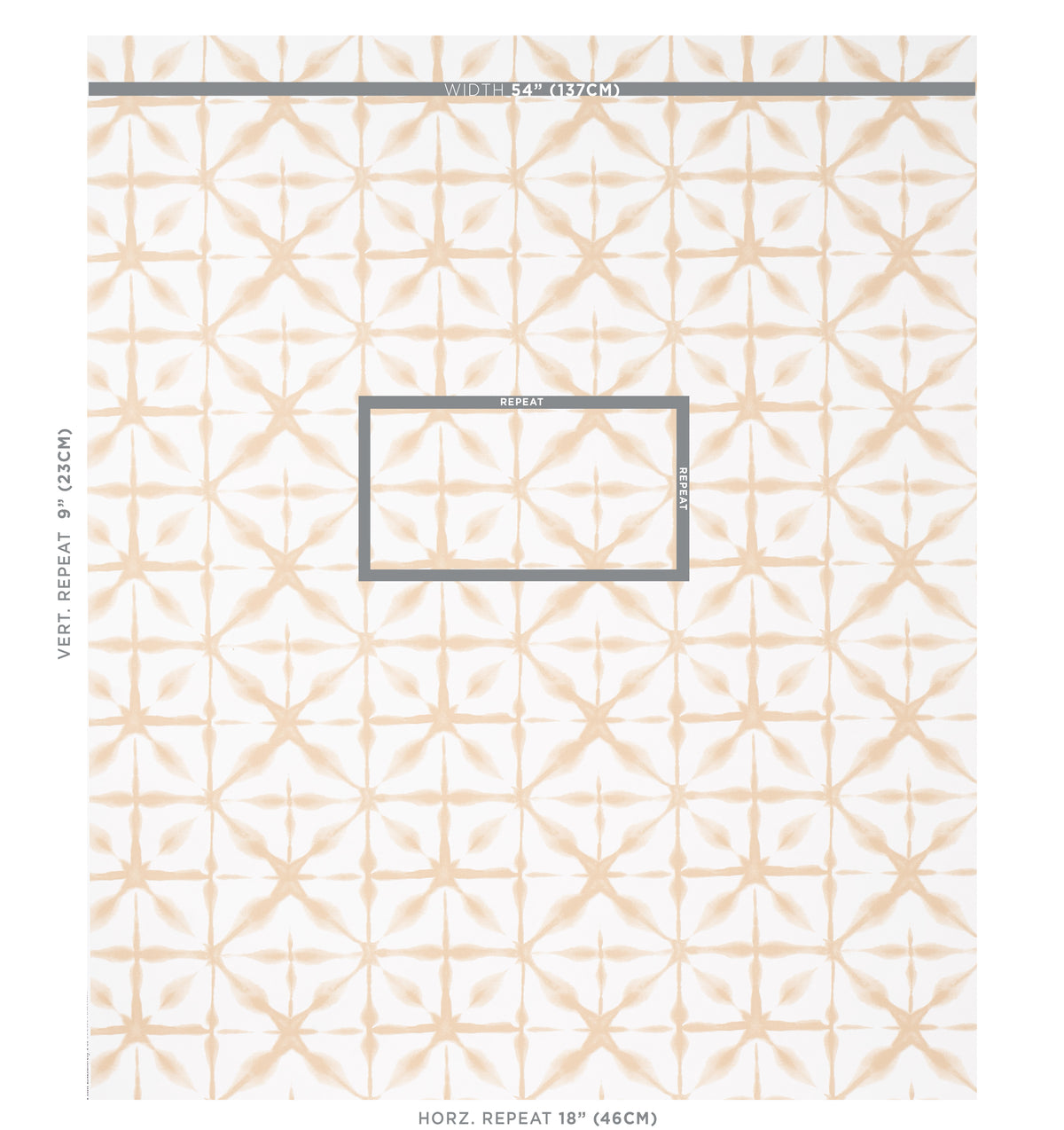 Andromeda Sand wallpaper by Schumacher, 5010574 — view 2 - Schumacher Wallpaper