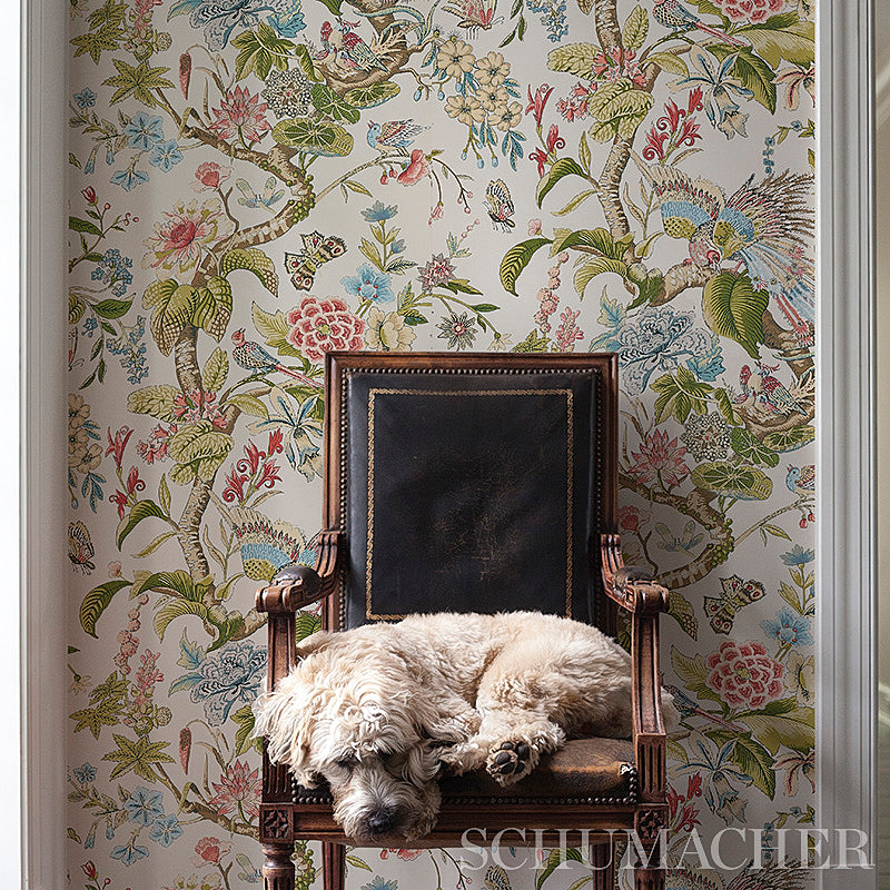 Cranley Garden Document wallpaper by Schumacher, 5011722 — view 5 - Schumacher Wallpaper