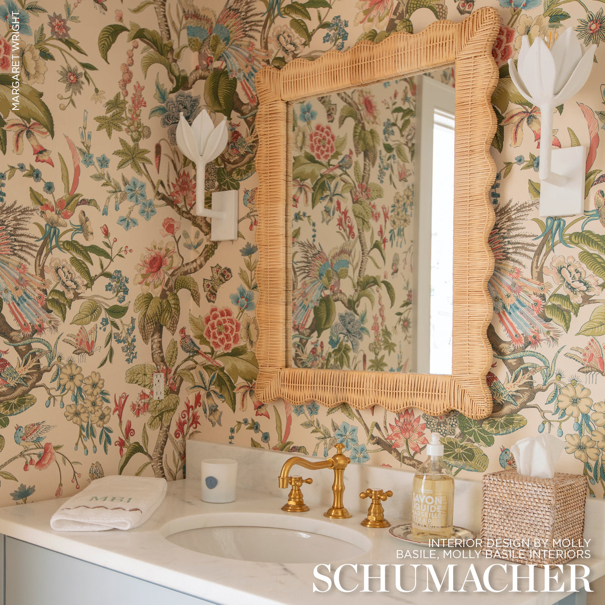Cranley Garden Document wallpaper by Schumacher, 5011722 — view 6 - Schumacher Wallpaper