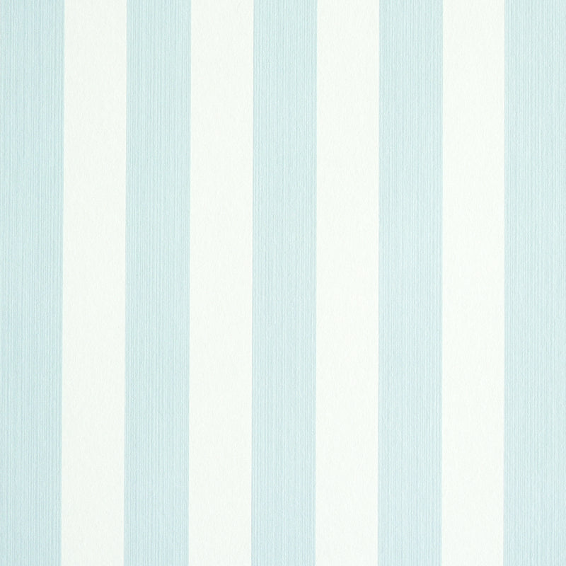 Edwin Stripe Medium - Sky (Schumacher 5011880) - Schumacher Wallpaper