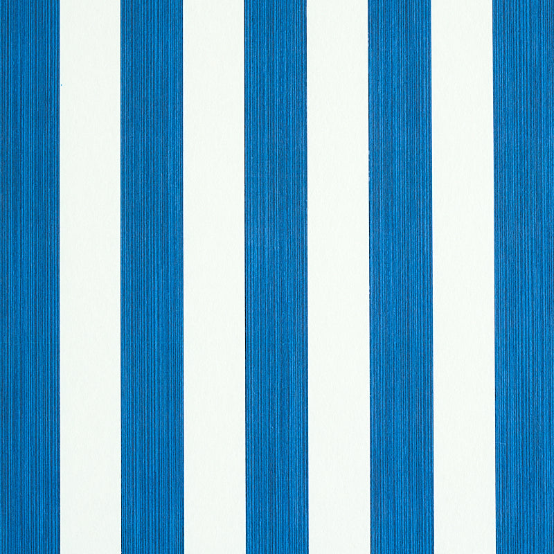 Edwin Stripe Medium - Navy (Schumacher 5011887) - Schumacher Wallpaper