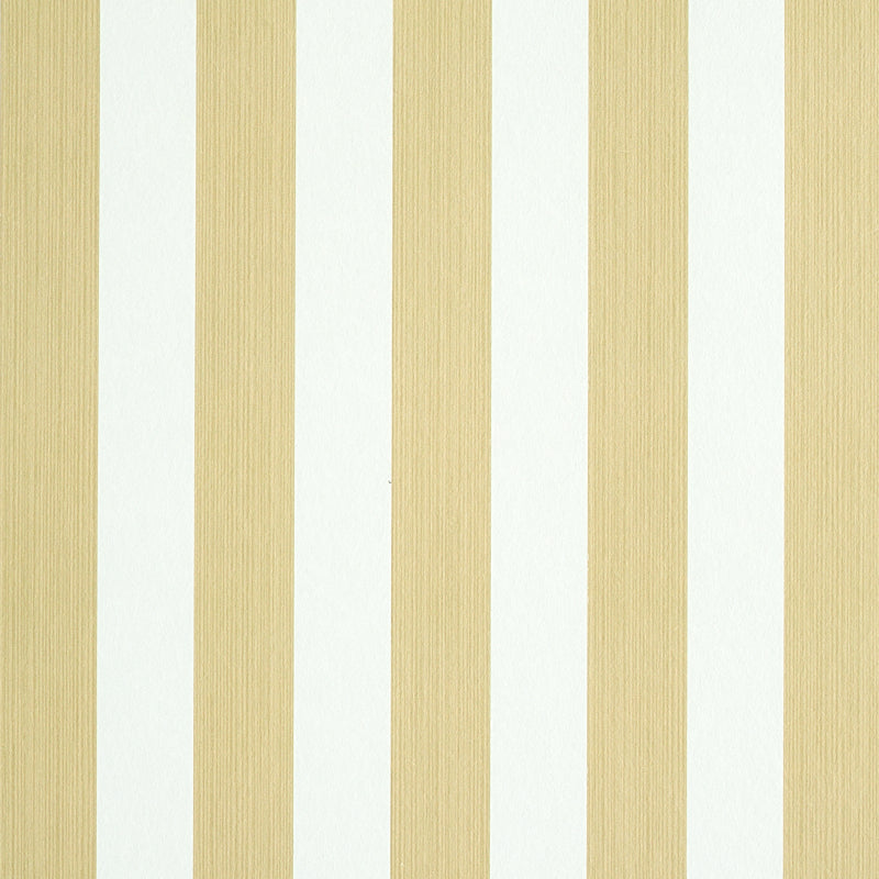 Edwin Stripe Medium - Sand (Schumacher 5011891) - Schumacher Wallpaper