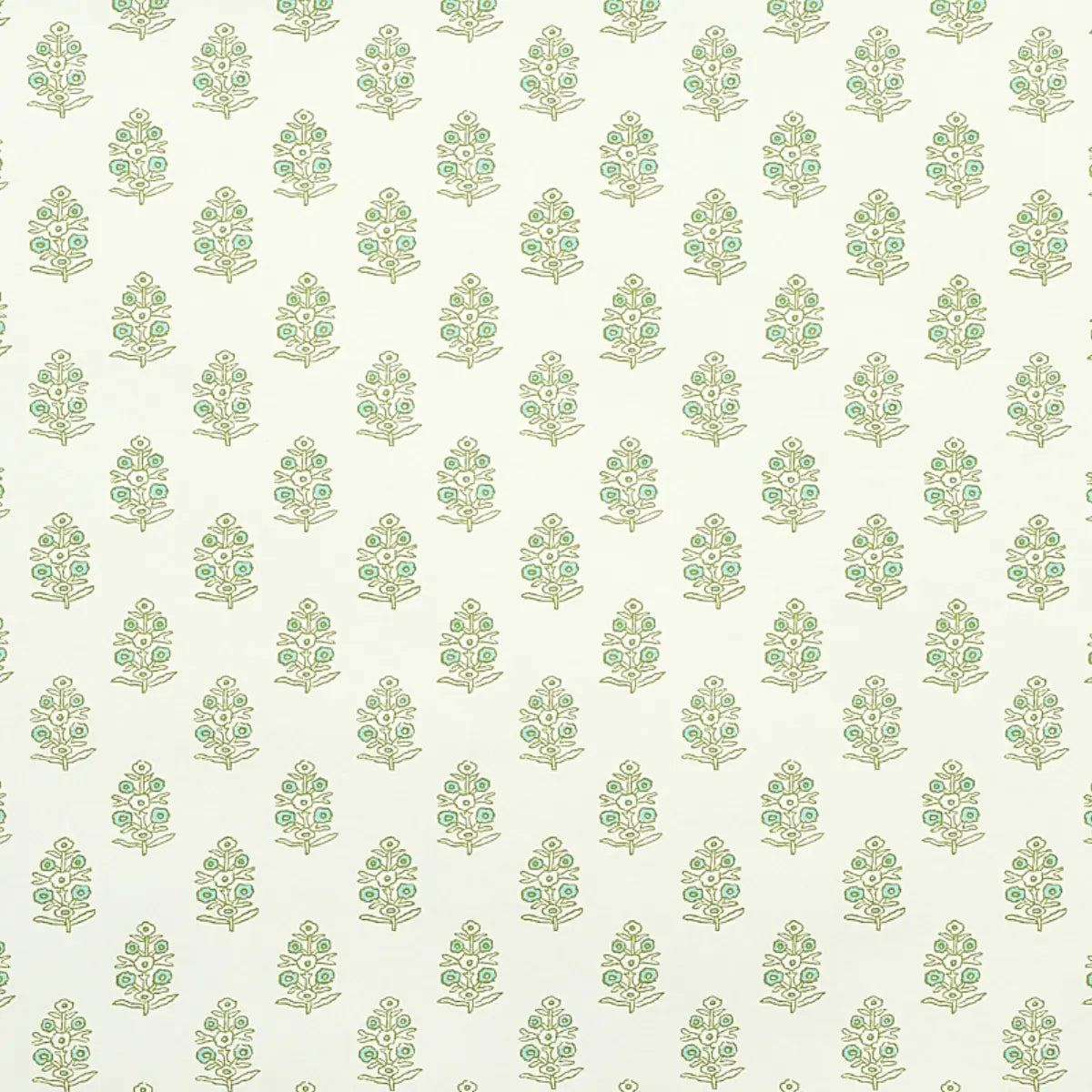 Aditi - Green - Schumacher 5011931 Wallcovering - Schumacher Wallpaper
