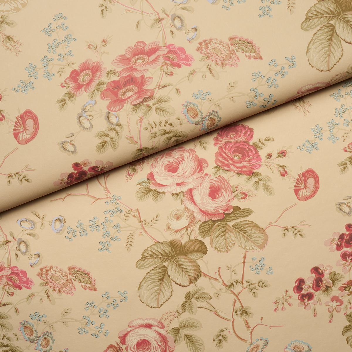 Salisbury - Butter - Schumacher 5012063 Wallpaper - Schumacher Wallpaper