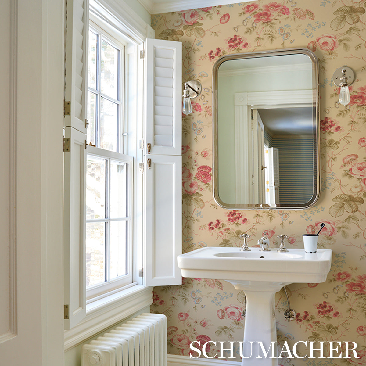 Salisbury - Butter - Schumacher 5012063 Wallpaper - Schumacher Wallpaper