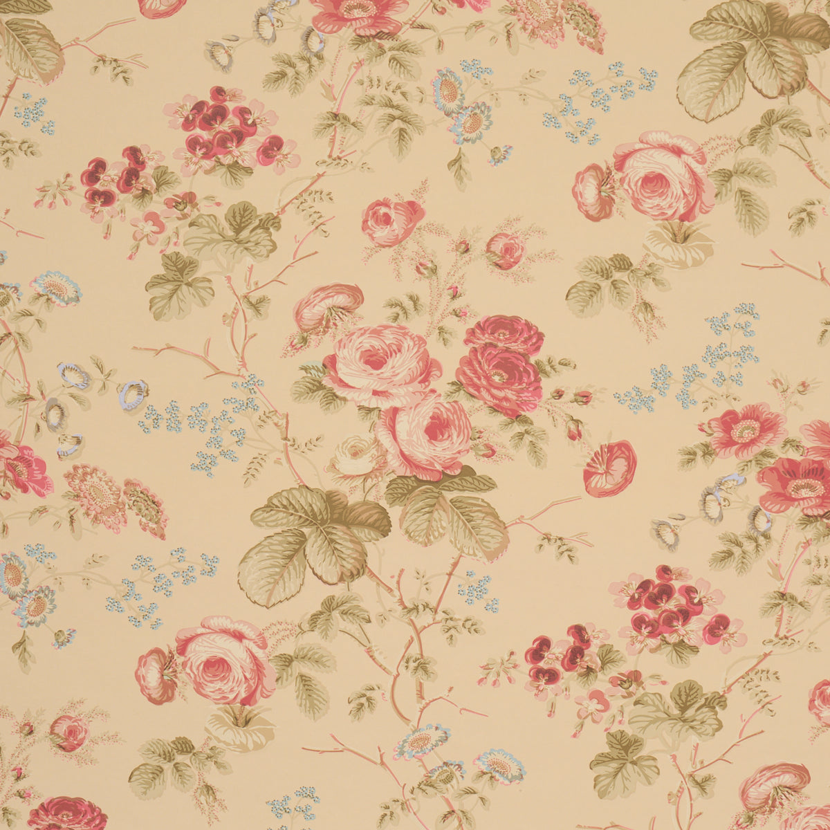 Salisbury - Butter - Schumacher 5012063 Wallpaper
