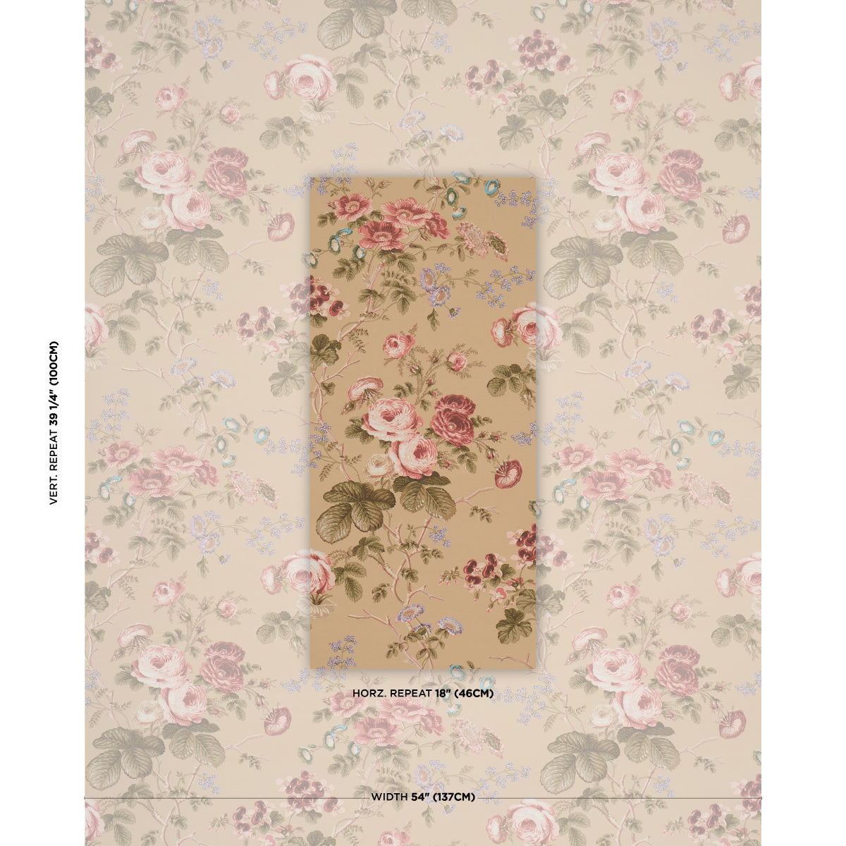 Salisbury - Tobacco - Schumacher 5012064 Wallpaper - Schumacher Wallpaper