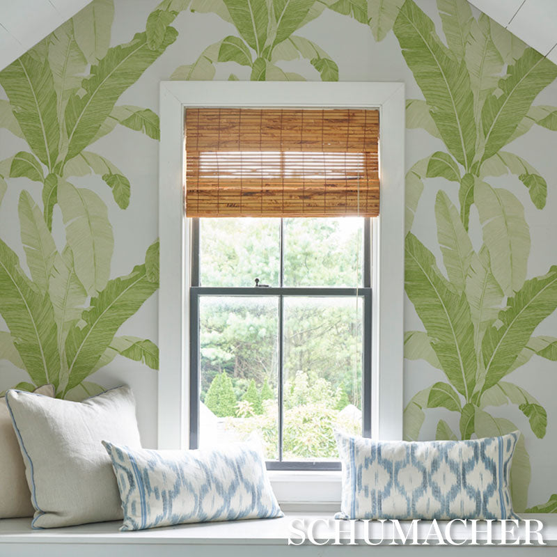 Erisimo Leaf wallpaper by Schumacher, 5012110 — view 4 - Schumacher Papel pintado