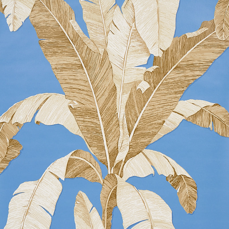 Erisimo Blue wallpaper by Schumacher, 5012112 - Schumacher Wallpaper