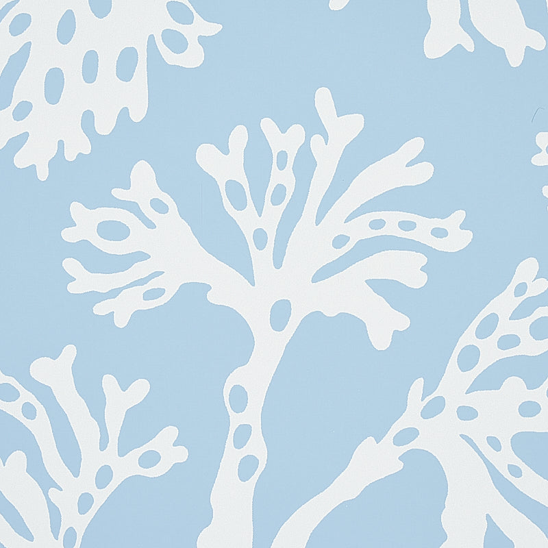 Anthoza Sky wallpaper by Schumacher, 5012130 — view 4 - Schumacher Wallpaper