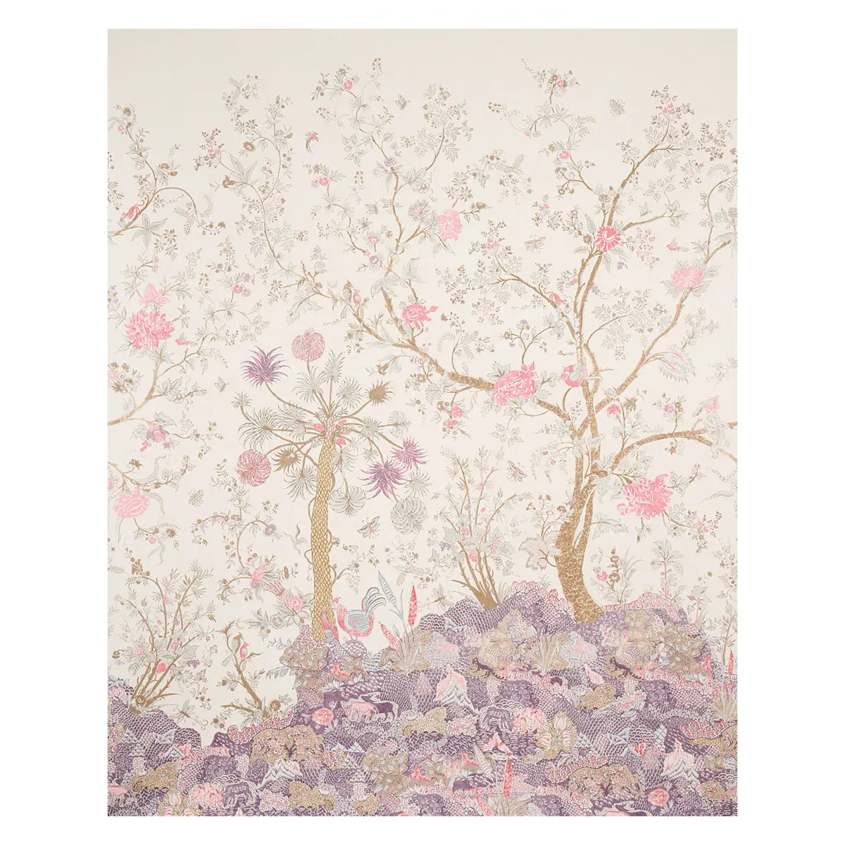 Amaltas Panel Set - Document - Schumacher 5012331 Wallcovering - Schumacher Wallpaper