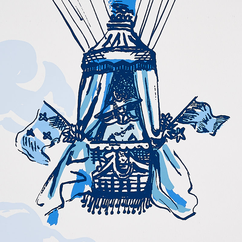 Balloons Blue wallpaper by Schumacher, 5012790 — view 3 - Schumacher Wallpaper