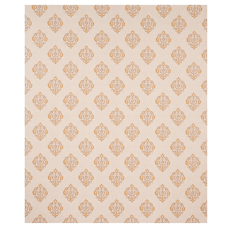 Constantine Natural & Ocher wallpaper by Schumacher, 5012880 — view 2 - Schumacher Wallpaper