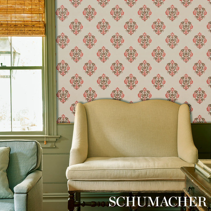 Constantine Jasper wallpaper by Schumacher, 5012881 — view 4 - Schumacher Wallpaper
