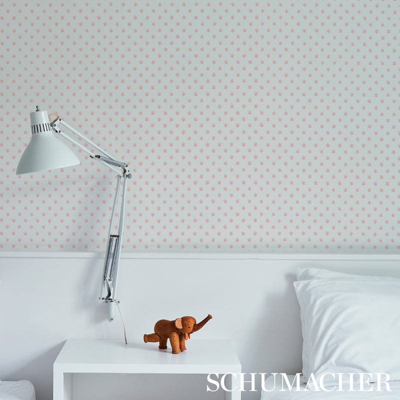 Astral Pink wallpaper by Schumacher, 5013144 — view 3 - Schumacher Wallpaper