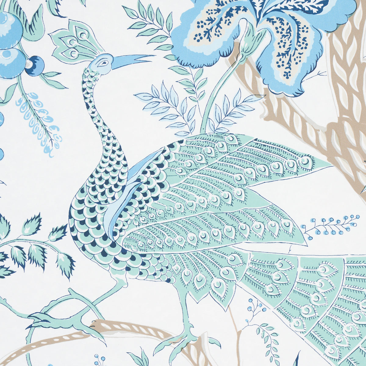 Aveline Seaglass wallpaper by Schumacher, 5013190 — view 3 - Schumacher Wallpaper