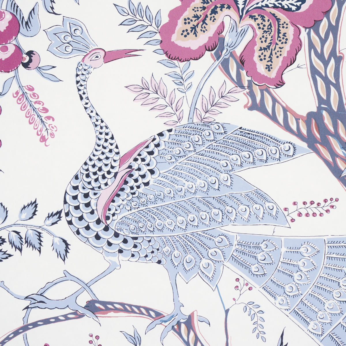 Aveline Lilac wallpaper by Schumacher, 5013191 — view 3 - Schumacher Wallpaper