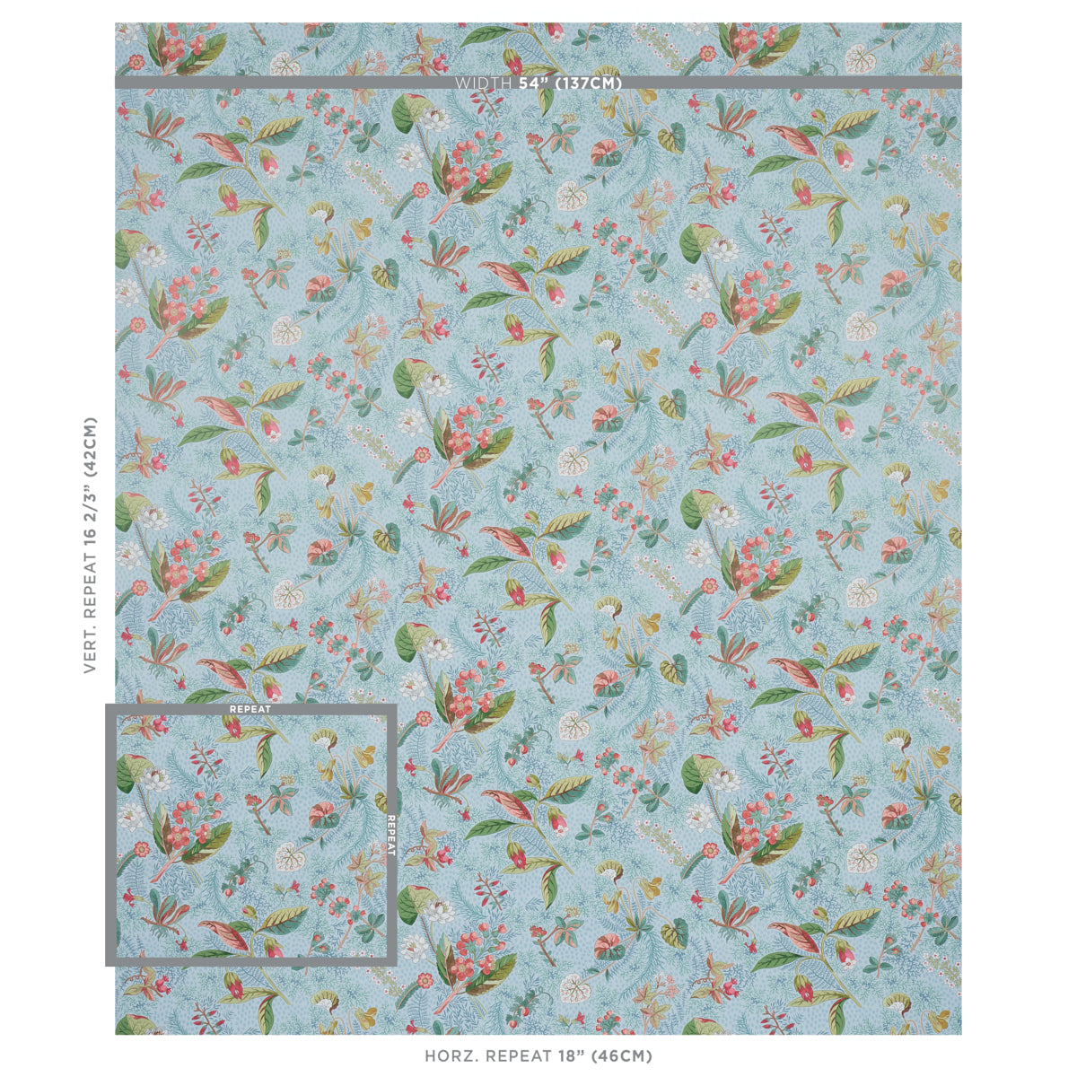 Blackwell Sky wallpaper by Schumacher, 5013221 — view 2 - Schumacher Wallpaper