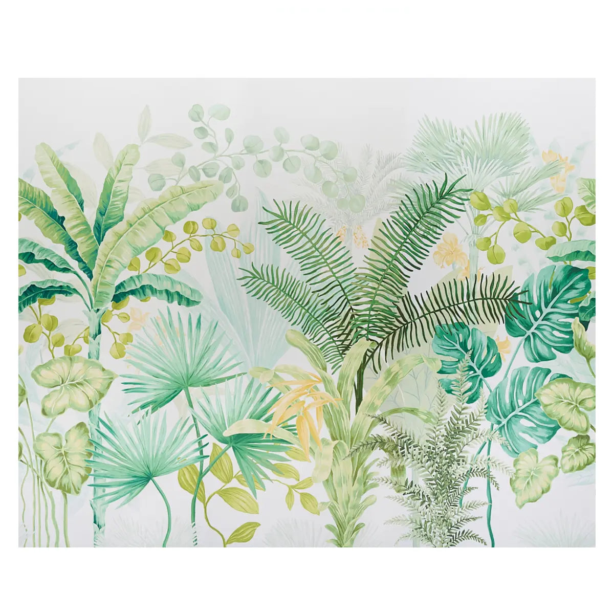 Big Tropical Panel Set - Green - Schumacher 5013270 Wallcovering - Schumacher Wallpaper