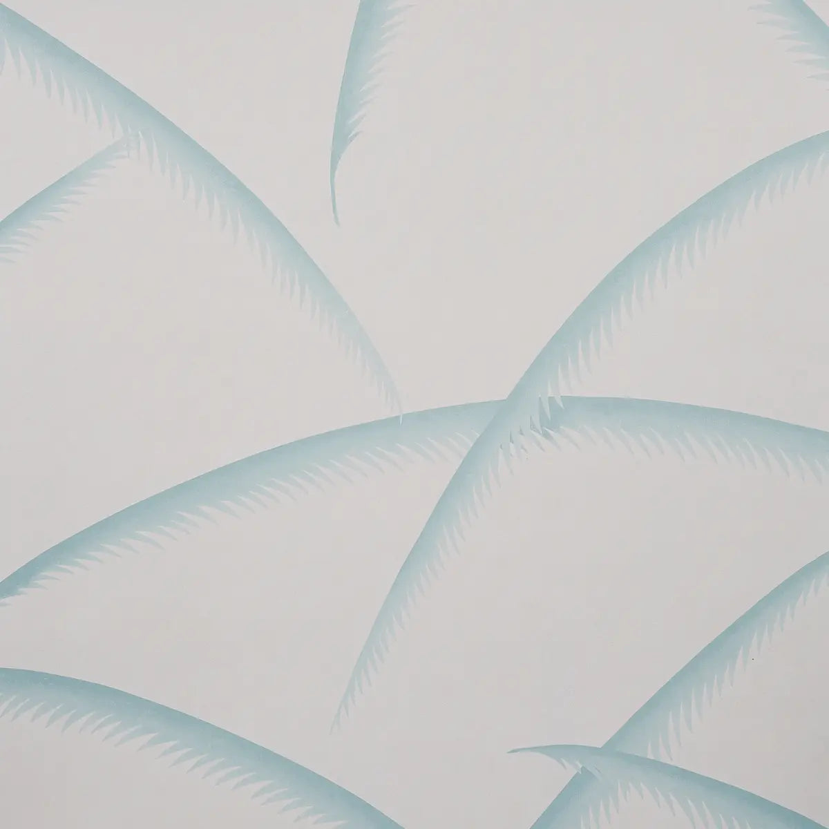 Deco Palms - Seaglass - Schumacher 5013300 Wallcovering - Schumacher Wallpaper