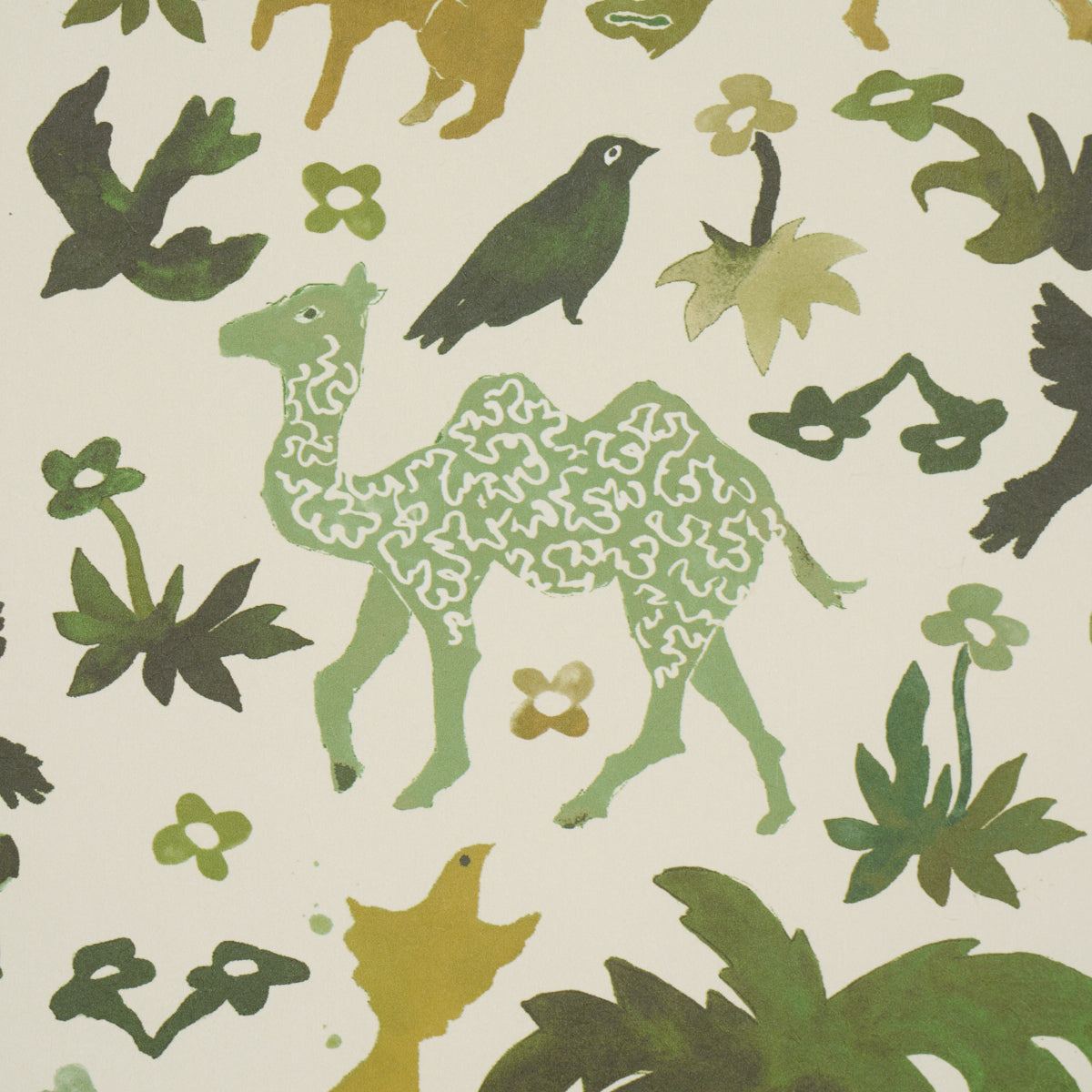 Beasts - Green - Schumacher 5013533 Wallpaper - Schumacher Wallpaper