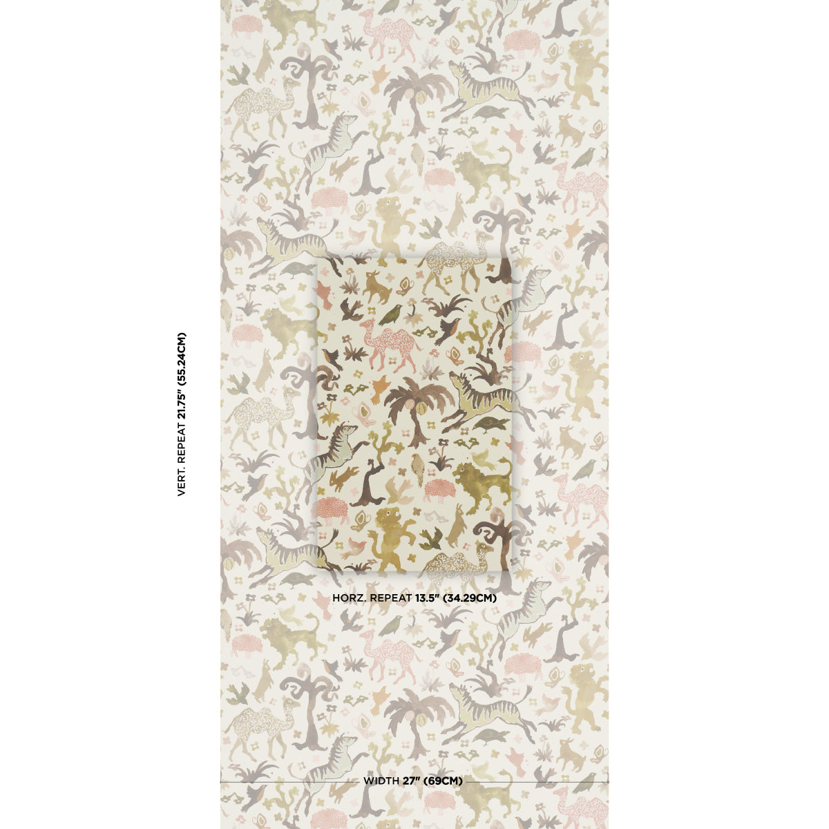 Beasts - Dawn - Schumacher 5013534 Wallpaper - Schumacher Wallpaper