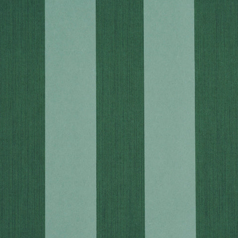 Edwin Stripe Wide - Dark Green - Schumacher Wallpaper