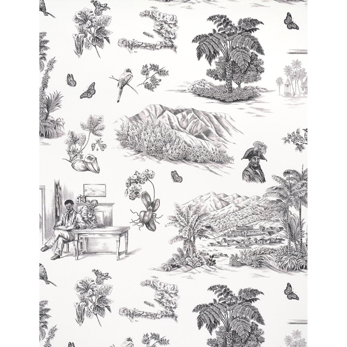 TOUSSAINT-TOILE-BLACK-ON-IVORY-SCHUMACHER-5013770