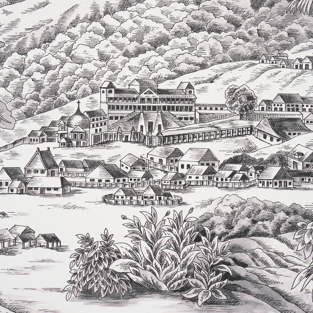 TOUSSAINT-TOILE-BLACK-ON-IVORY-SCHUMACHER-5013770