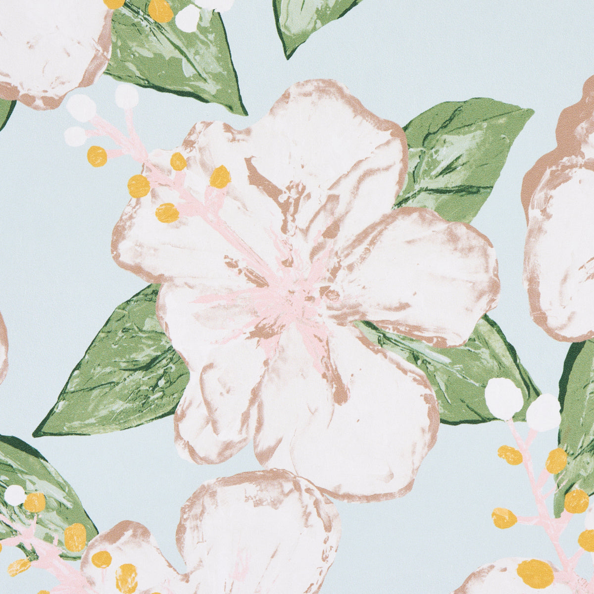 Fabienne Sky wallpaper by Schumacher, 5013810 — view 3 - Schumacher Wallpaper