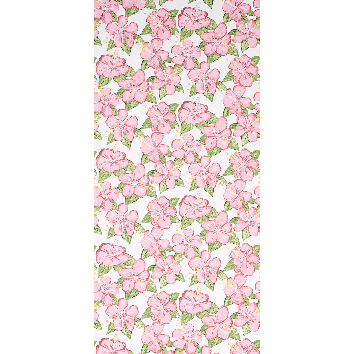 Fabienne Pink wallpaper by Schumacher, 5013811 — view 2 - Schumacher Wallpaper
