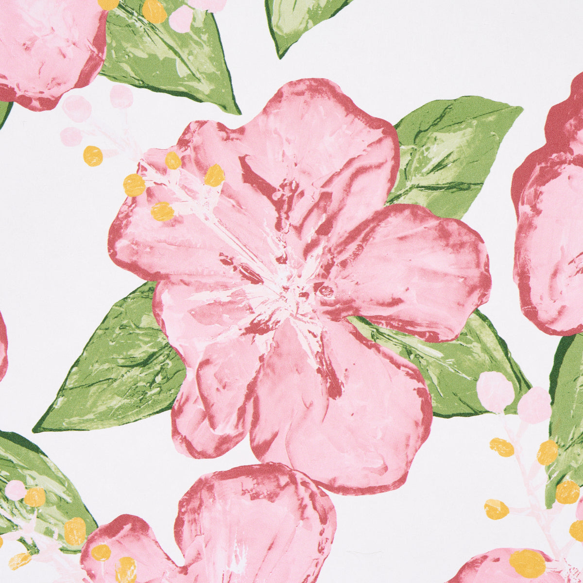 Fabienne Pink wallpaper by Schumacher, 5013811 — view 3 - Schumacher Wallpaper
