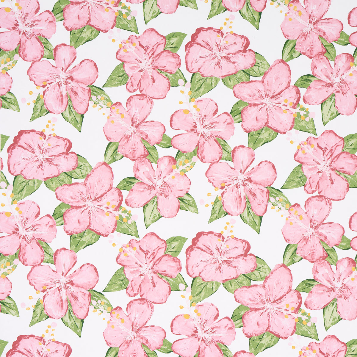 Fabienne Pink wallpaper by Schumacher, 5013811 - Schumacher Wallpaper