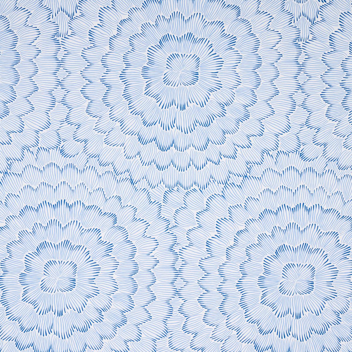 Feather Bloom - Blue - Schumacher 5013820 Wallcovering - Schumacher Wallpaper
