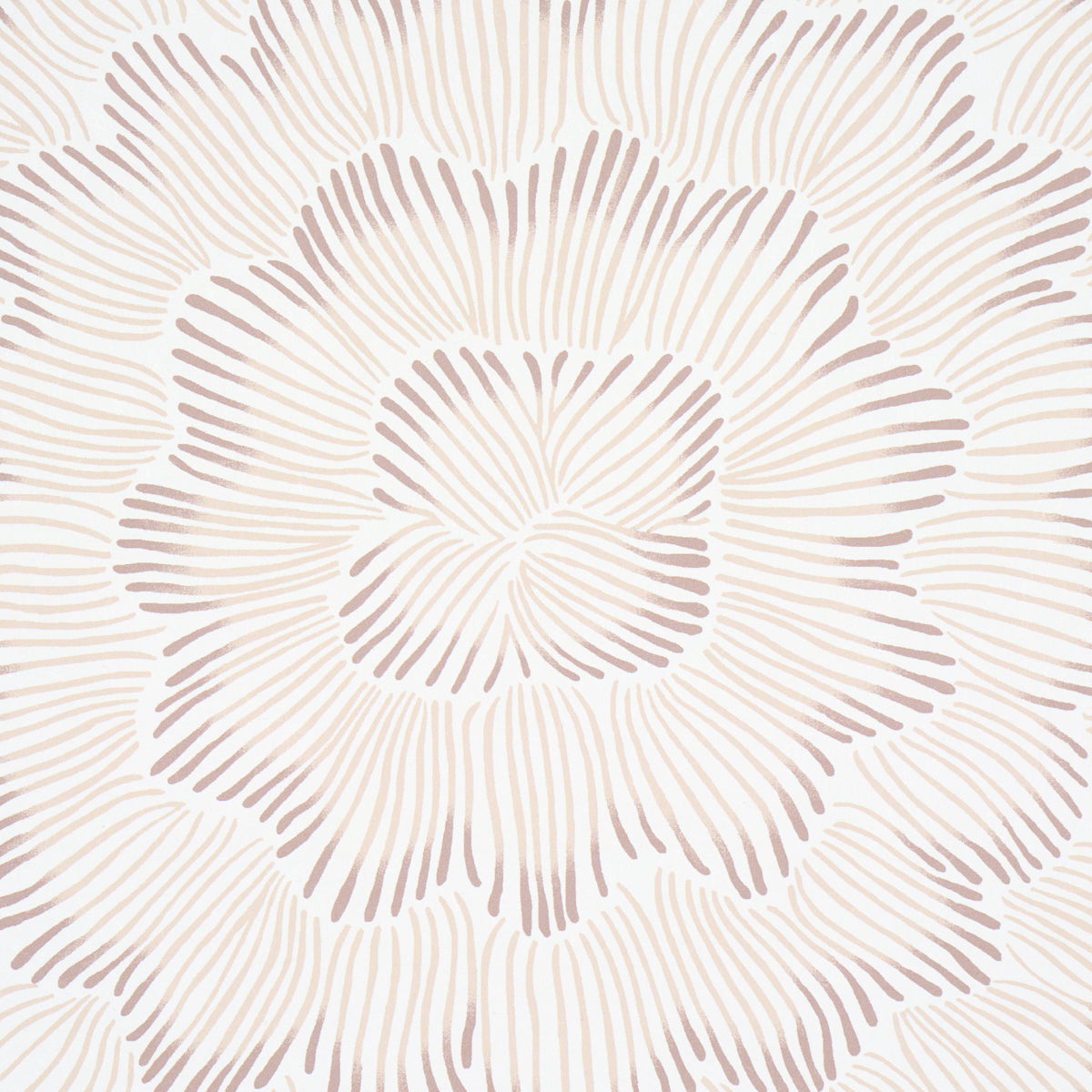 Feather Bloom - Chai - Schumacher 5013824 Wallpaper - Schumacher Wallpaper