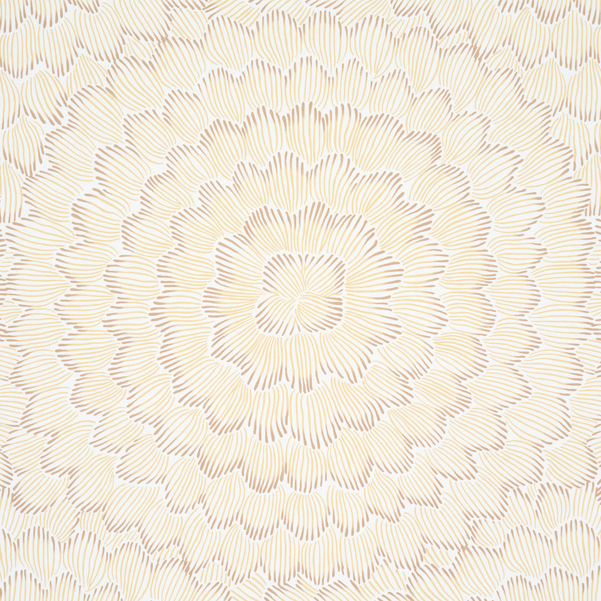 Feather Bloom - Mustard - Schumacher 5013825 Wallpaper - Schumacher Wallpaper