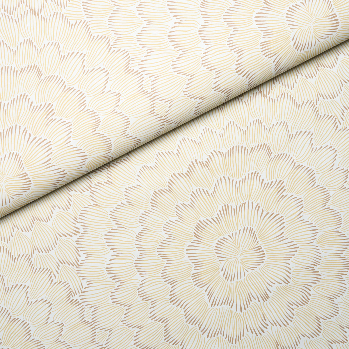 Feather Bloom - Mustard - Schumacher 5013825 Wallpaper - Schumacher Wallpaper