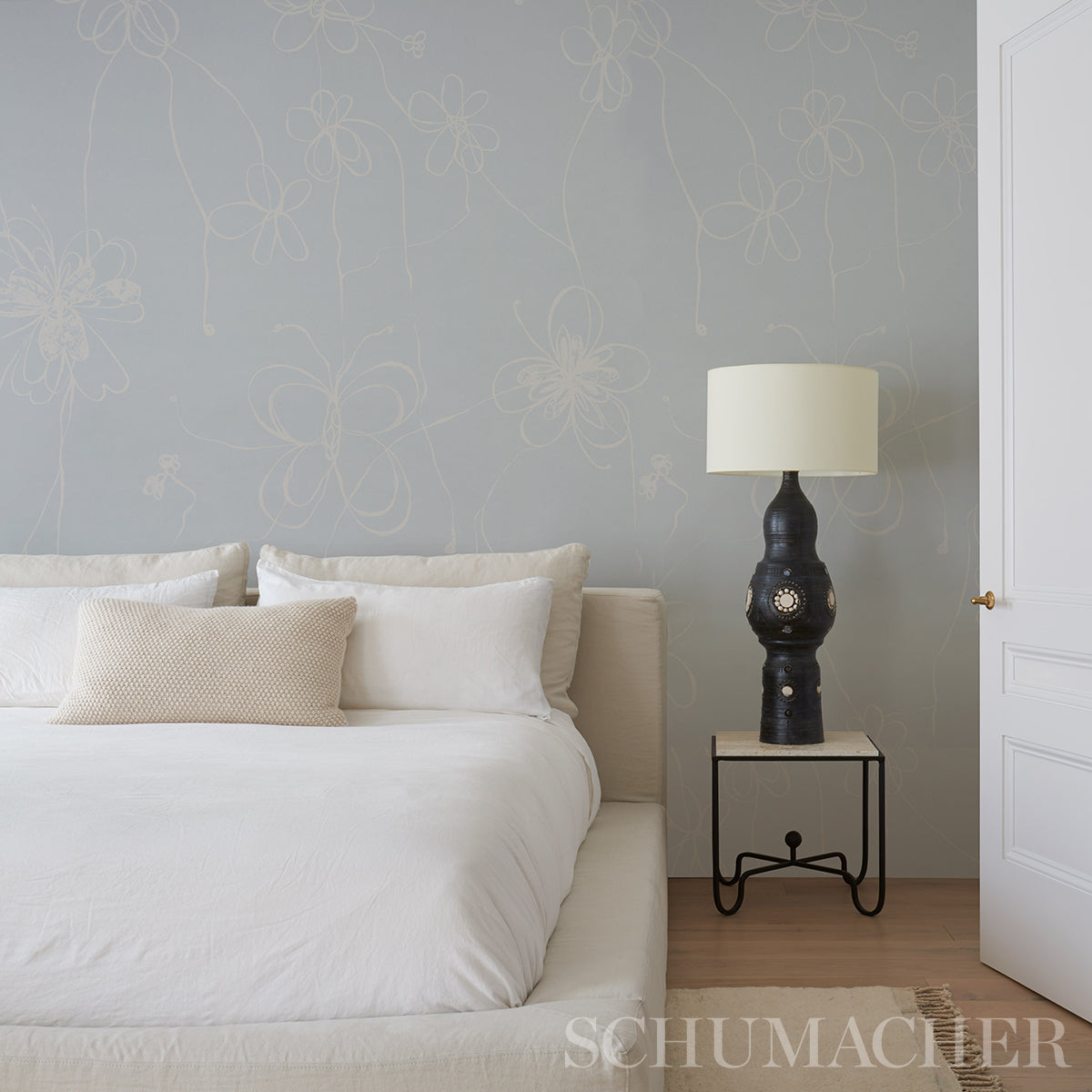 Come Back As A Flower Mineral wallpaper by Schumacher, 5014091 — view 4 - Schumacher Wallpaper