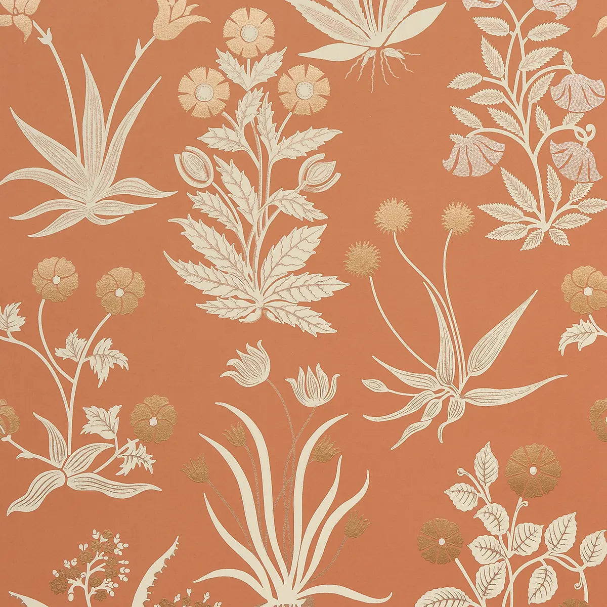 Culpeper - Ox Orange - Schumacher 5015090 Wallcovering - Schumacher Wallpaper