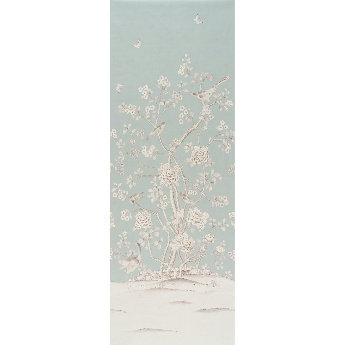 Chinois Palais Panel - Duck Egg - Schumacher 5015441 Wallpaper - Schumacher Wallpaper