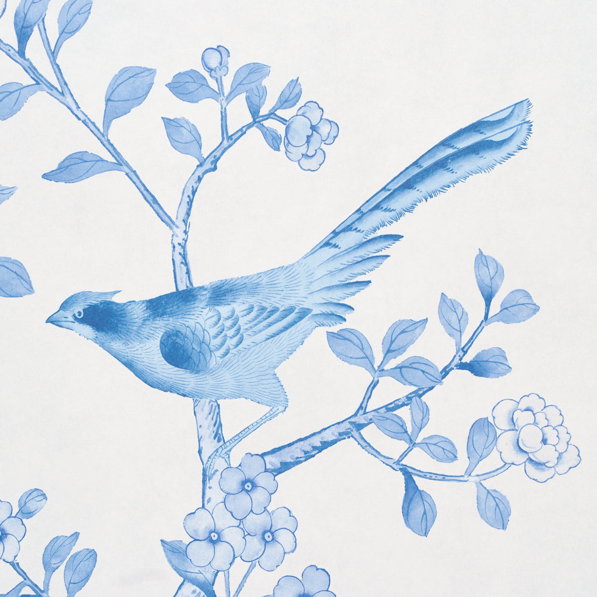 Chinois Palais Panel - Porcelain - Schumacher 5015444 Wallpaper - Schumacher Wallpaper