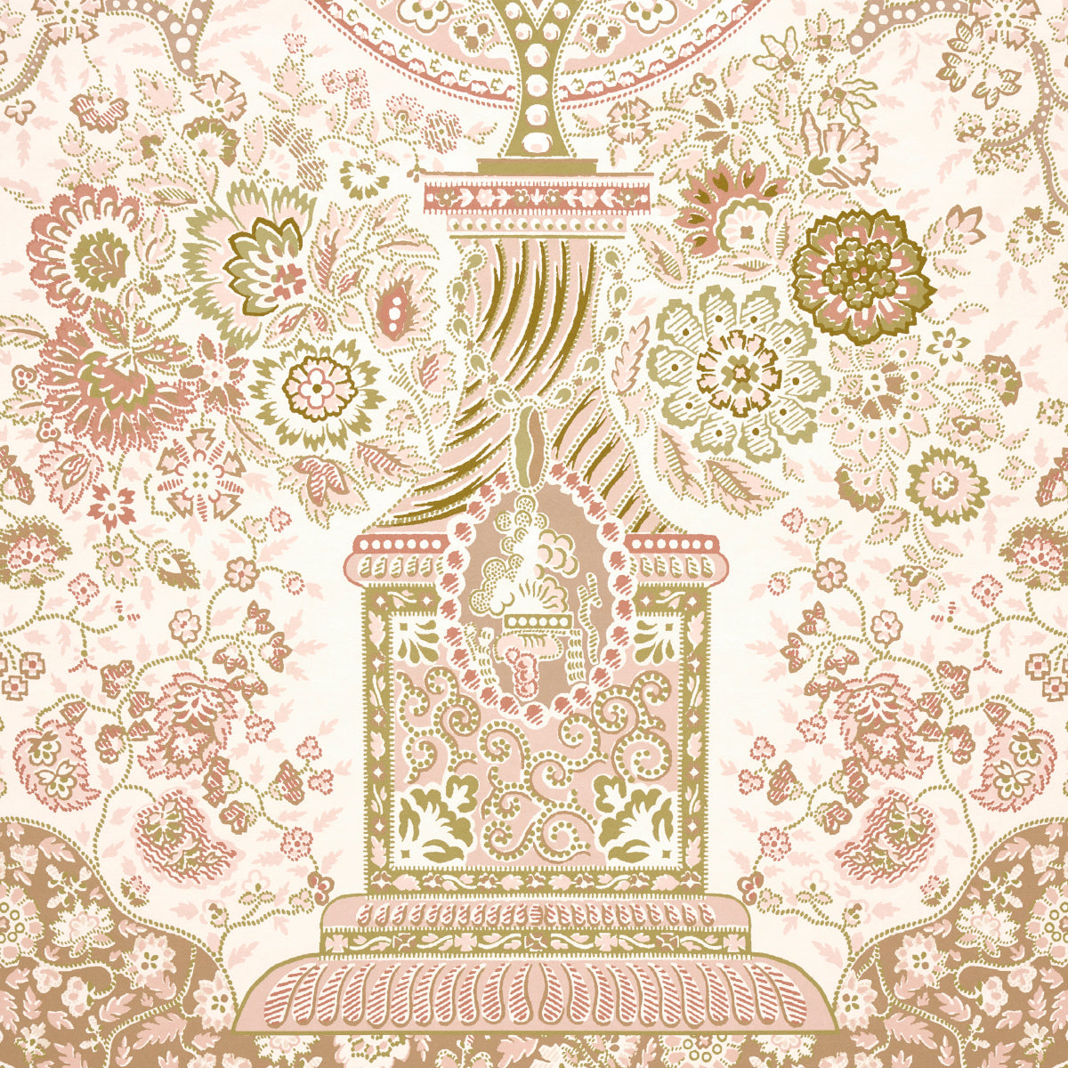 Colmery Paisley Panel Set PéTale wallpaper by Schumacher, 5015512 — view 4 - Schumacher Papel pintado