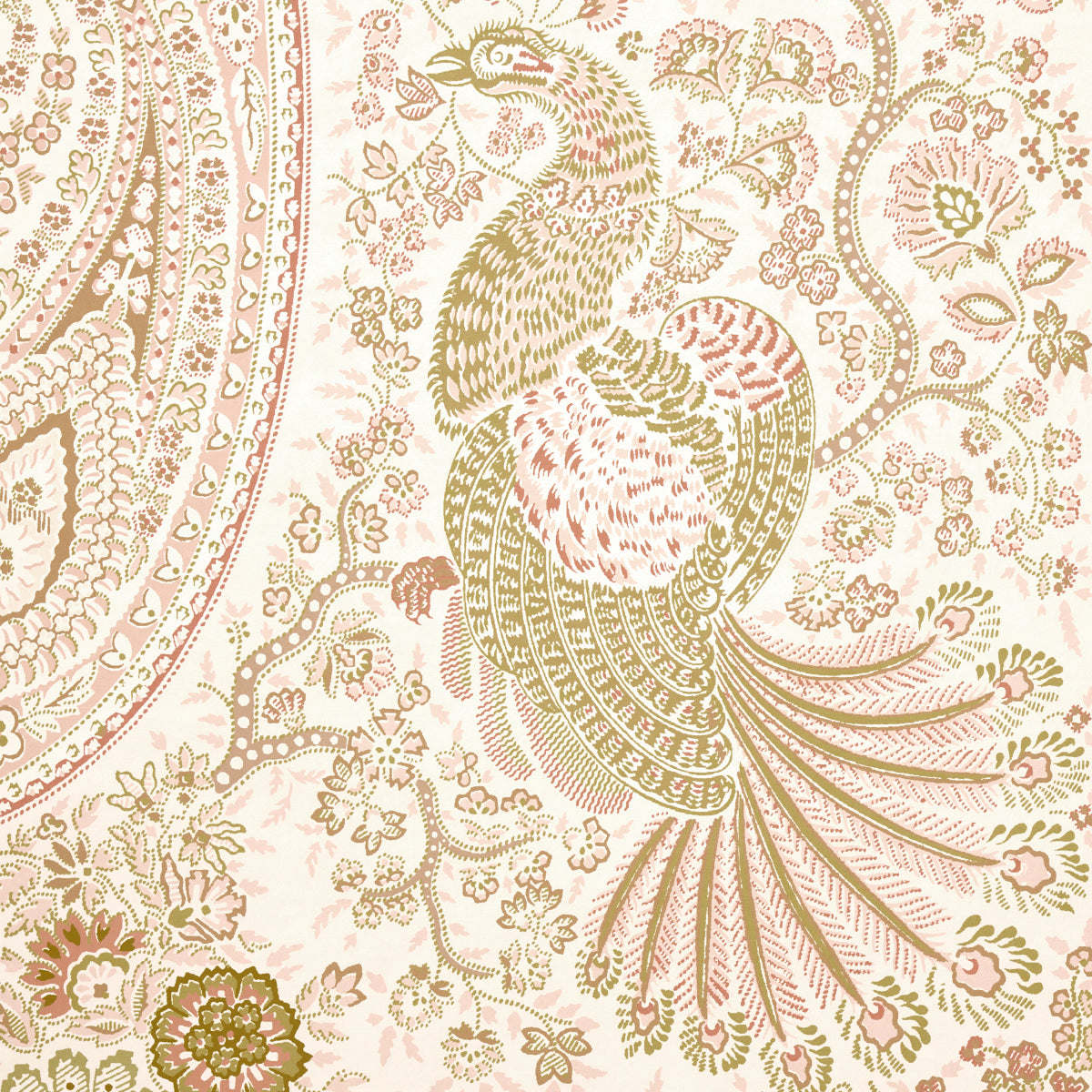 Colmery Paisley Panel Set PéTale wallpaper by Schumacher, 5015512 — view 7 - Schumacher Papel pintado